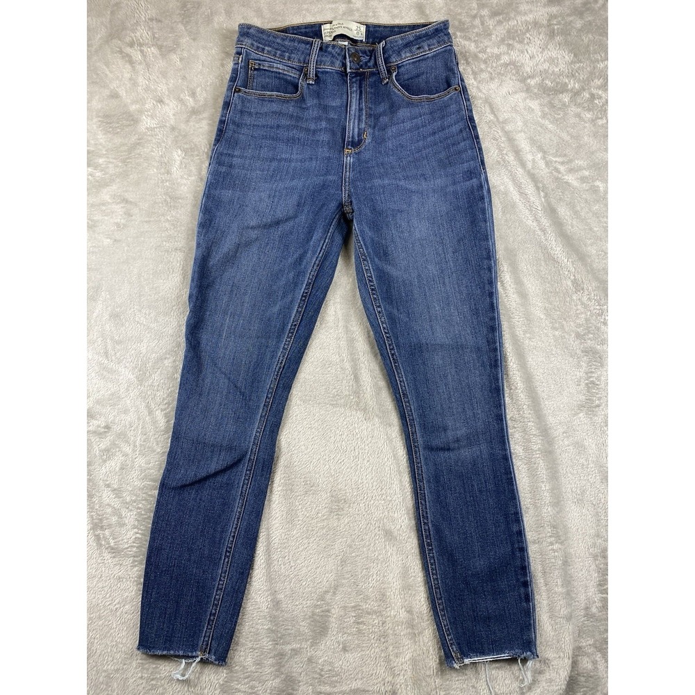 Abercrombie & Fitch Super Skinny Ankle High Rise Jeans Size 25 Curve Love